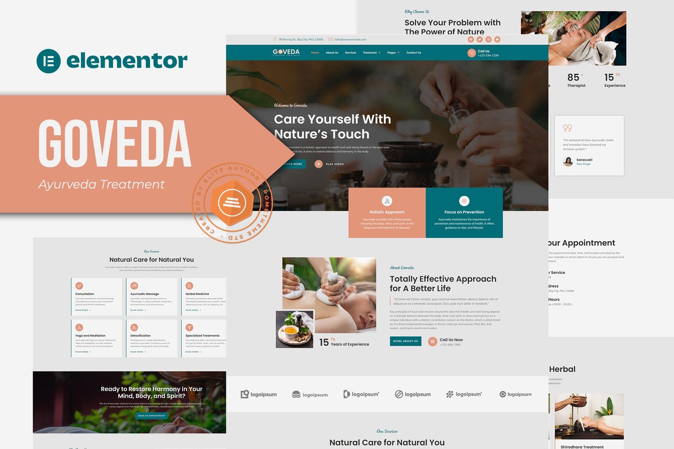 Goveda - Ayurveda Treatment Elementor Template Kit, WP Template Kits ft. ayurveda & care - Envato goveda-ayurveda-treatment-elementor-template-kit-wp-template-kits-ft-ayurveda-care-envato