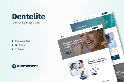 Preview: Dentelite - Dentist & Dental Clinic Elementor Template Kit