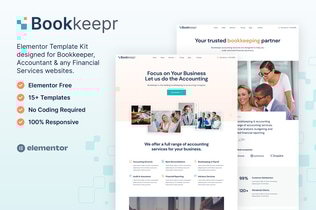 Preview: BookKeepr – Bookkeeping & Accounting Service Elementor Template Kit