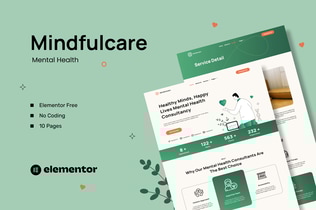 Preview: Mindfulcare - Mental Health Consultant Template Kits