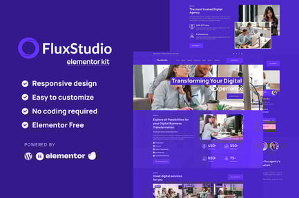 Preview: Flux - Digital Agency Elementor Template Kit