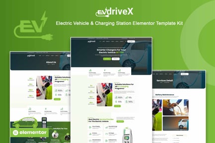 Preview: EVdriveX - Electric Vehicle & Charging Station Elementor Template Kit