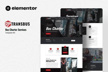 Preview: Transbus - Bus Charter Service Elementor Template Kit