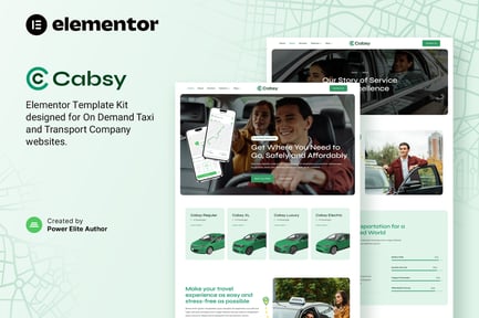 Preview: Cabsy - Transport Company & On Demand Taxi Elementor Template Kit