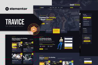 Preview: Travice - Car Detailing Service & Car Repair Elementor Template Kit