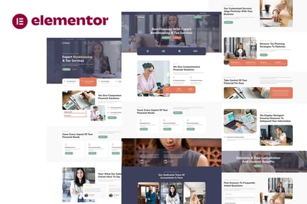 Preview: Butax - Tax Service & Financial Advisor Elementor Template Kit