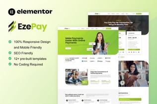 Preview: EzePay - Online Payment Gateway Elementor Pro Template Kit