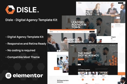 Preview: Disle - Digital Agency Elementor Template Kit