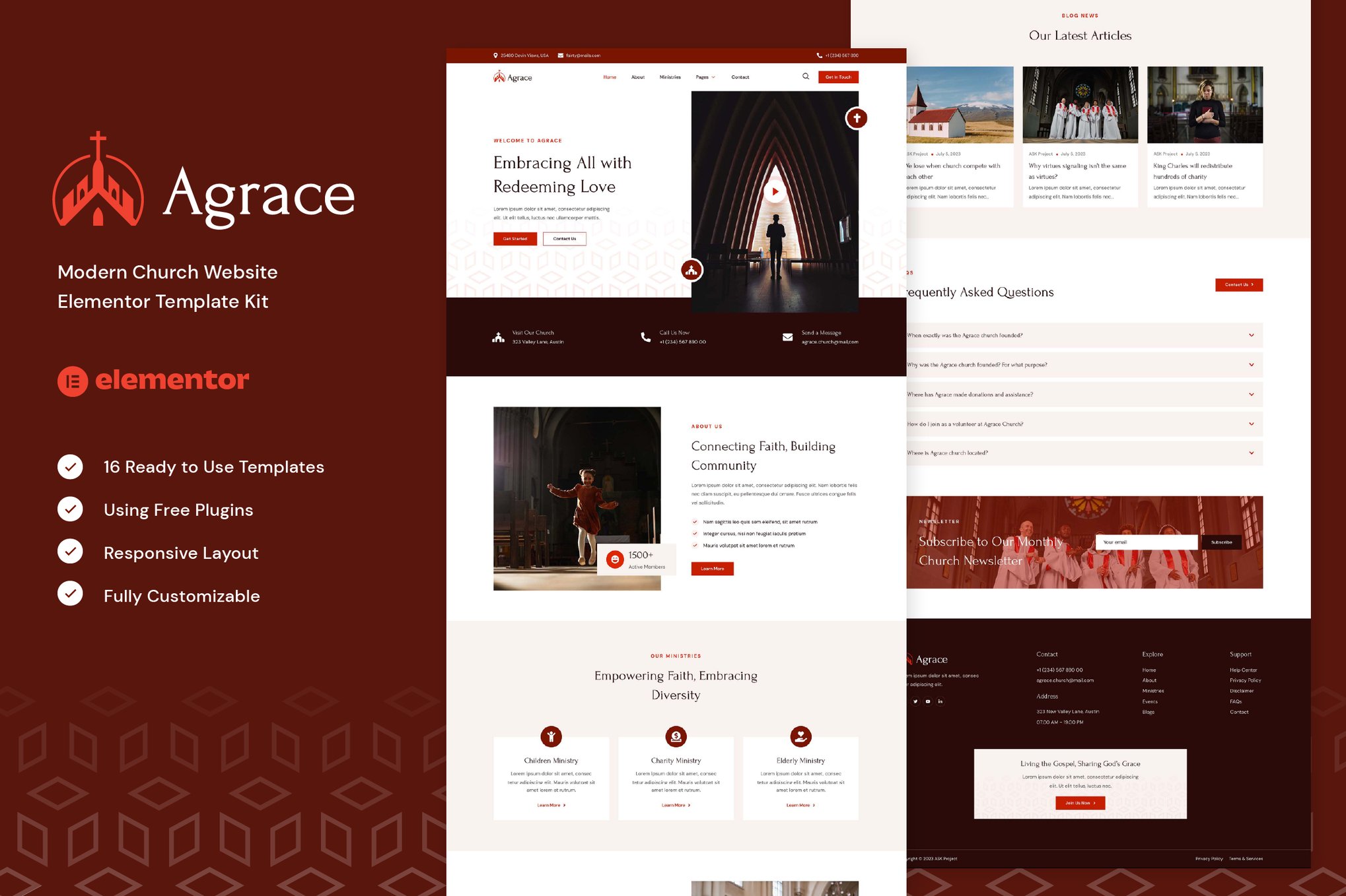 Website Template Interface