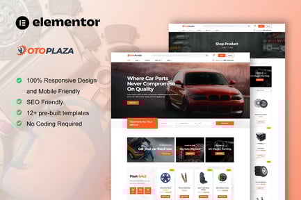 Preview: OtoPlaza - Auto Parts Store & Accessories Elementor Pro Template Kit