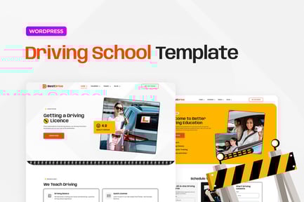 Preview: BestDrive – Driving School Elementor Template Kit