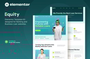 Preview: Equity – Banking & Business Loan Elementor Template Kit