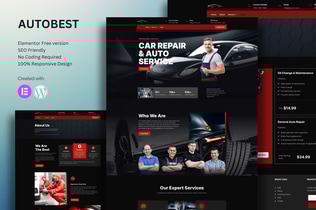 Preview: Autobest Car Repair & Auto Service Elementor Template Kit
