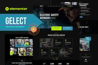 Preview: Gelect - Electrical Installation & Maintenance Elementor Template Kit