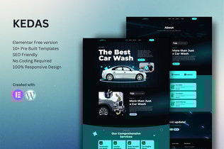 Preview: Kedas - Car Wash & Detailing Service Elementor Template Kit