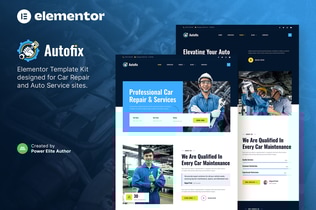 Preview: Autofix – Car Repair & Auto Services Elementor Template Kit