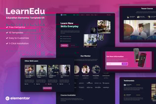 Preview: LearnEdu - Education & Online Learning Elementor Template Kit