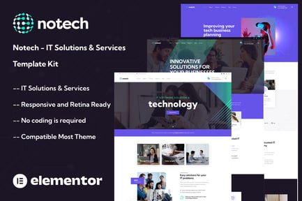 Preview: Notech - IT Solutions & Services Template Kit