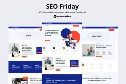 Preview: SEO Friday- SEO & Digital Marketing Agency Elementor Pro Template Kit