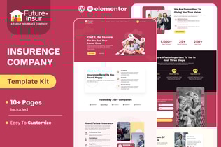 Preview: Future Insur - Insurance Company Elementor Template Kit