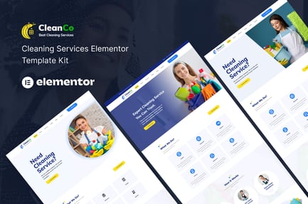 Preview: Cleanco – Cleaning Service Elementor Template Kit