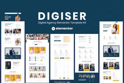 Preview: Digiser - Digital Agency Elementor Template Kit