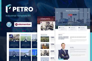 Preview: Petro - Industrial Elementor Template Kit
