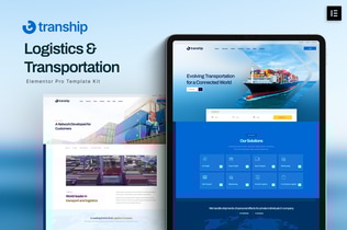 Preview: Tranship - Logistics & Transportation Services Elementor Template Kit