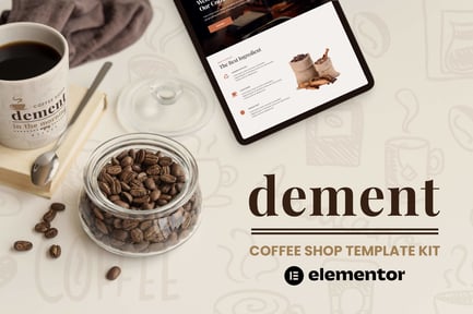 Preview: Dement - Coffee Shop Elementor Template Kit