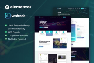 Preview: Vestrade - Trading & Investment Elementor Template Kit