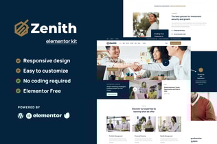 Preview: Zenith - Investment & Business Opportunity Elementor Template Kit