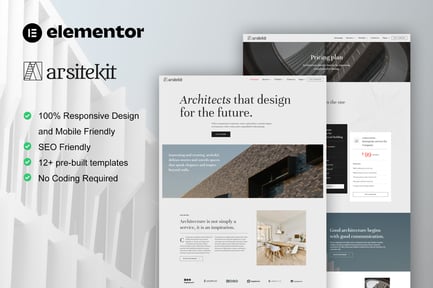 Preview: ArsiteKit - Architecture & Construction Elementor Pro Template Kit