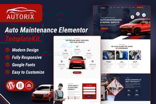 Preview: Autorix - Auto Maintenance Elementor Template Kit