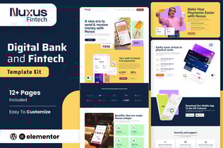 Preview: Nuxus - Online Payment Gateway Elementor Template Kit