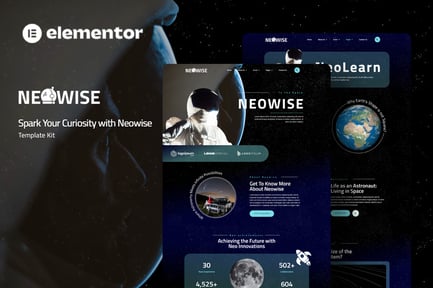 Preview: Neowise - Astronomy Elementor Template Kit
