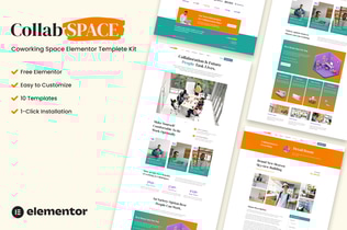 Preview: Collabspace - Coworking Space Elementor Template Kit