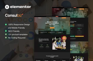 Preview: ConsulBiz - Business Consultant Elementor Template Kit