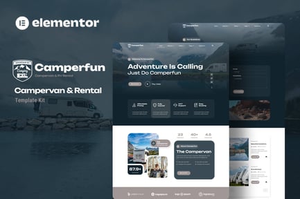 Preview: Camperfun - Campervan & Rental Elementor Template Kit