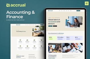 Preview: Accrual - Accounting & Finance Elementor Template Kit
