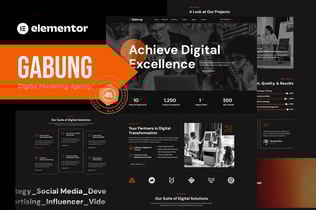 Preview: Gabung - Digital Marketing Agency Elementor Template Kit