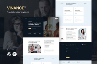Preview: Vinance - Financial Consulting Elementor Template Kit
