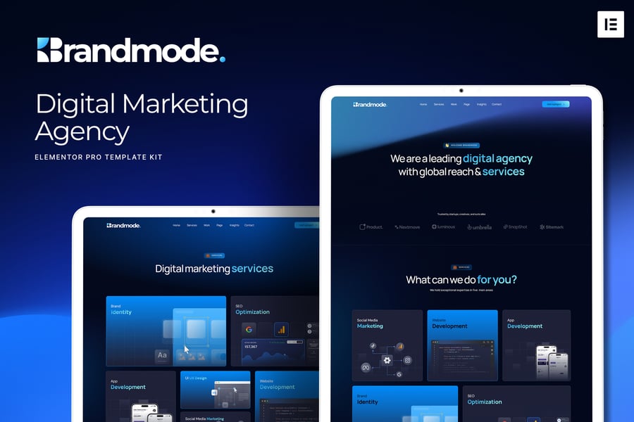 Cover for Brandmode - Digital Marketing Agency Elementor Pro Template Kit