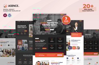 Preview: Agence - Digital Agency Elementor Pro Template Kit