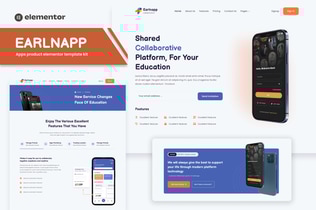 Preview: Earlnapp - Online Education App Elementor Template Kit