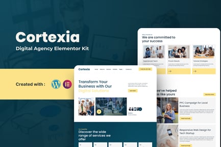 Preview: Cortexia - Digital Agency Elementor Template Kit