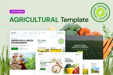 Preview: Agria – Agriculture Company Elementor Pro Template Kit