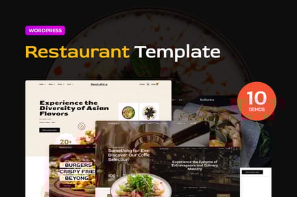 Preview: Resturica – Food Industry Elementor Pro Template Kit