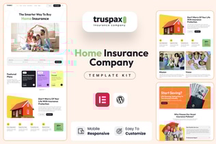 Preview: Truspax - Insurance Agency Elementor Template Kit