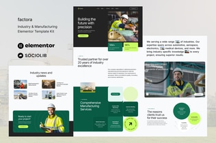 Preview: Factora - Industry & Manufacturing Elementor Template Kit