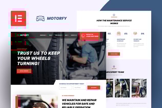 Preview: Motorfy - Car Service & Maintenance Elementor Pro Template Kit